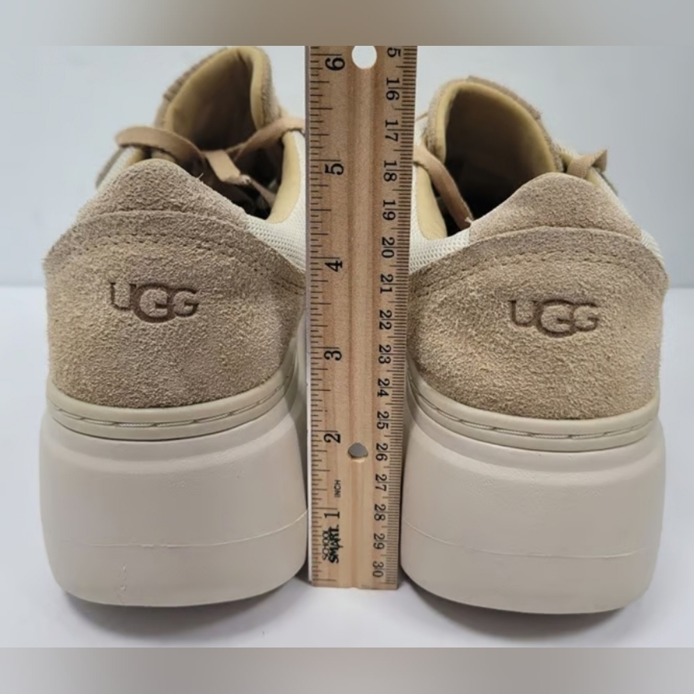 UGG Marin Mega Lace ‘Sand’ Platform Sneakers Size 8 NWOT MSRP $130 - Picture 5 of 9